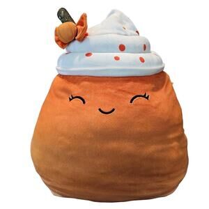Squishmallows Pumpkin Spice Latte Kendla Plush Squishy Soft Toy 17" Halloween